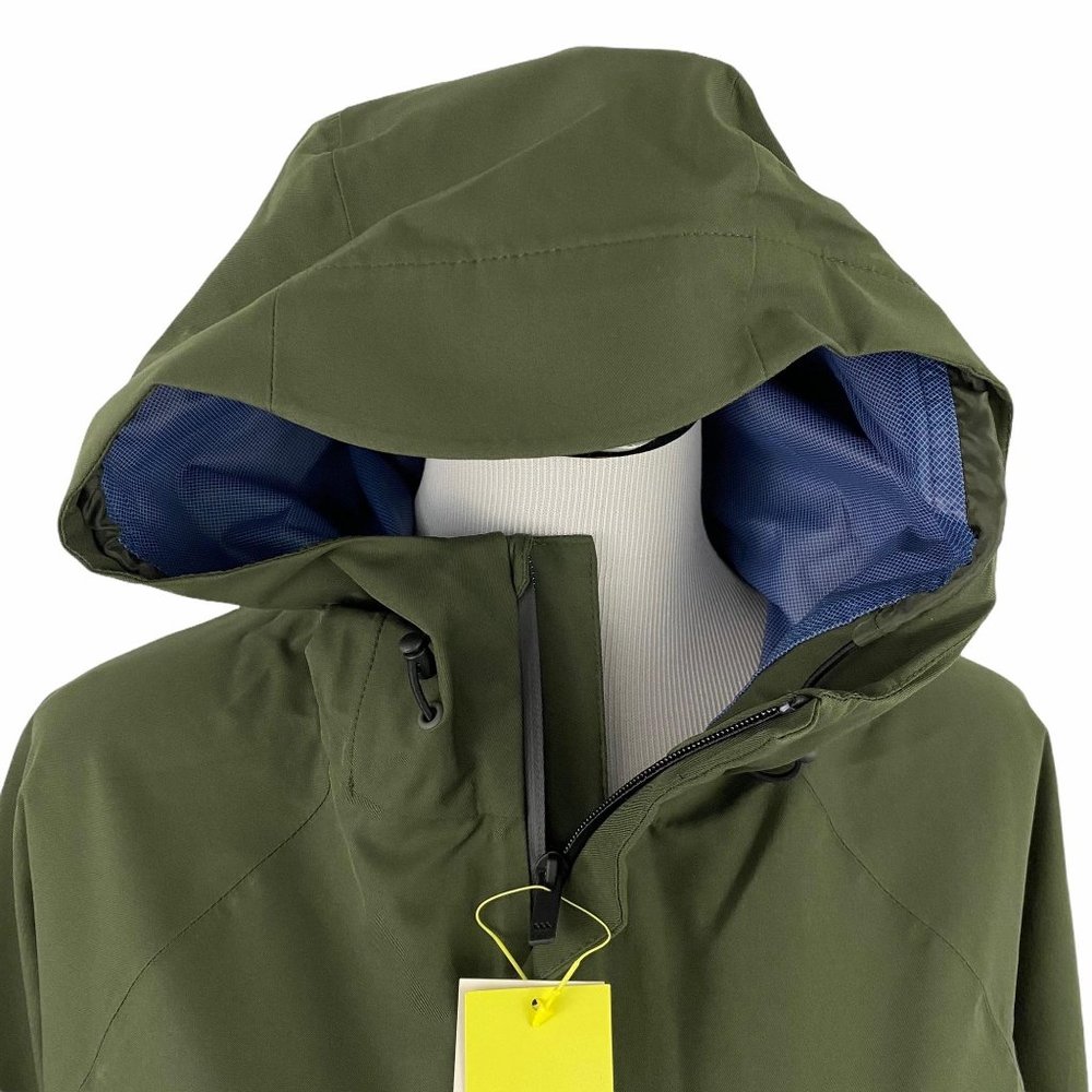 All in Motion Waterproof Rain Jacket Hooded Green Men's Small or XXL - Picture 5 of 11